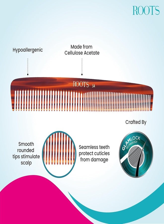 ROOTS Hair Comb 5A Cellulose acetate material - Image 3