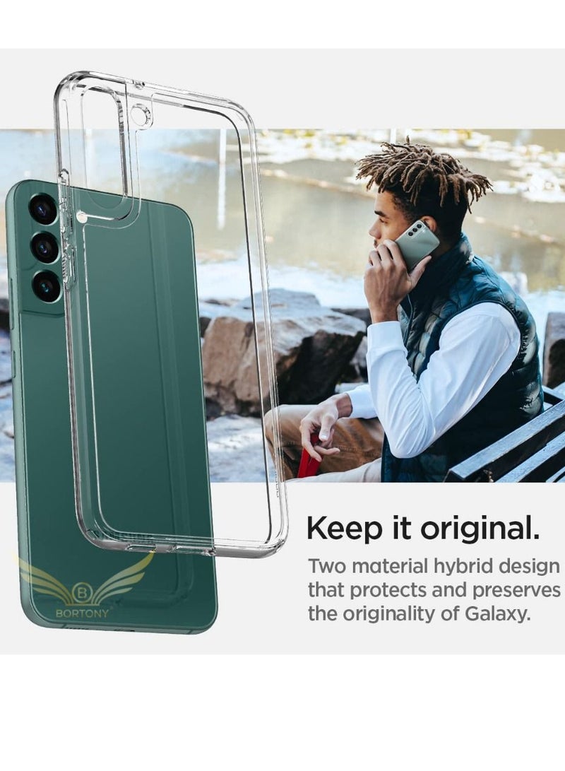 BORTONY S22 Plus Case Clear Anti Scratch Soft TPU  Camera Protective Cover for Samsung Galaxy S22 Plus - Image 2