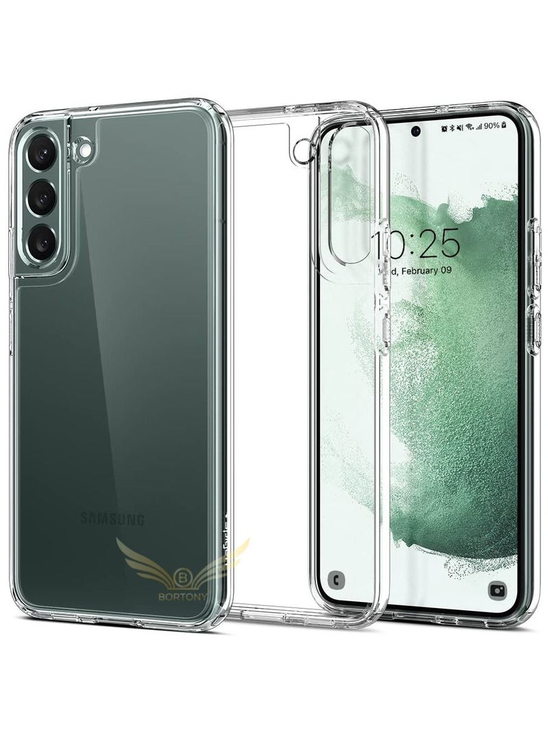 BORTONY S22 Plus Case Clear Anti Scratch Soft TPU  Camera Protective Cover for Samsung Galaxy S22 Plus - Image 1