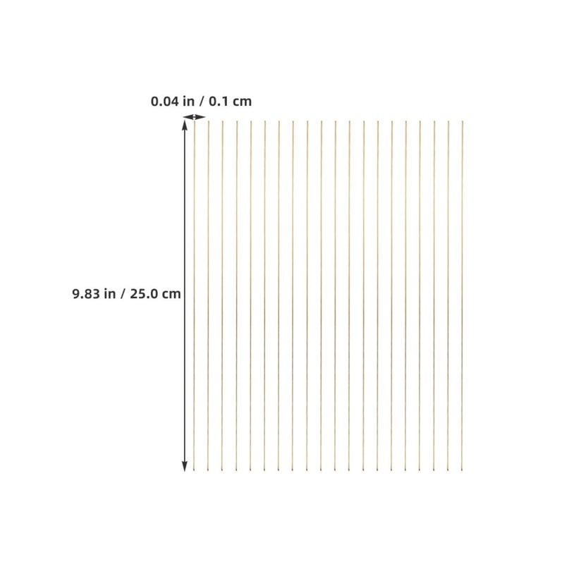 NUOBESTY 20pcs Copper Wire Armature Rods 1mm X 25cm for Clay Doll Sculpture Craft Supplies DIY Doll Making Skeleton Supports for Artists and Modelers - Image 2
