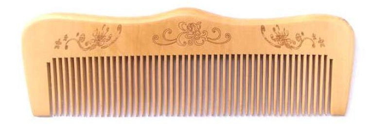 Twisha Handmade Neem Wood Broad Tooth Anti-Dandruff Comb For Men And Women, Pack Of 3 - Image 3