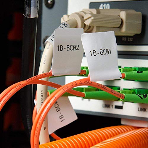 Aonomi 18489 a18489 Labels Replace for DYMO Industrial Flexible Nylon Labels 3/4" Black on White Compatible with DYMO Rhino 5200 Label Printer,Rhino 4200, Rhino 5000 6000 Lable Maker, 6-Pack - Image 3