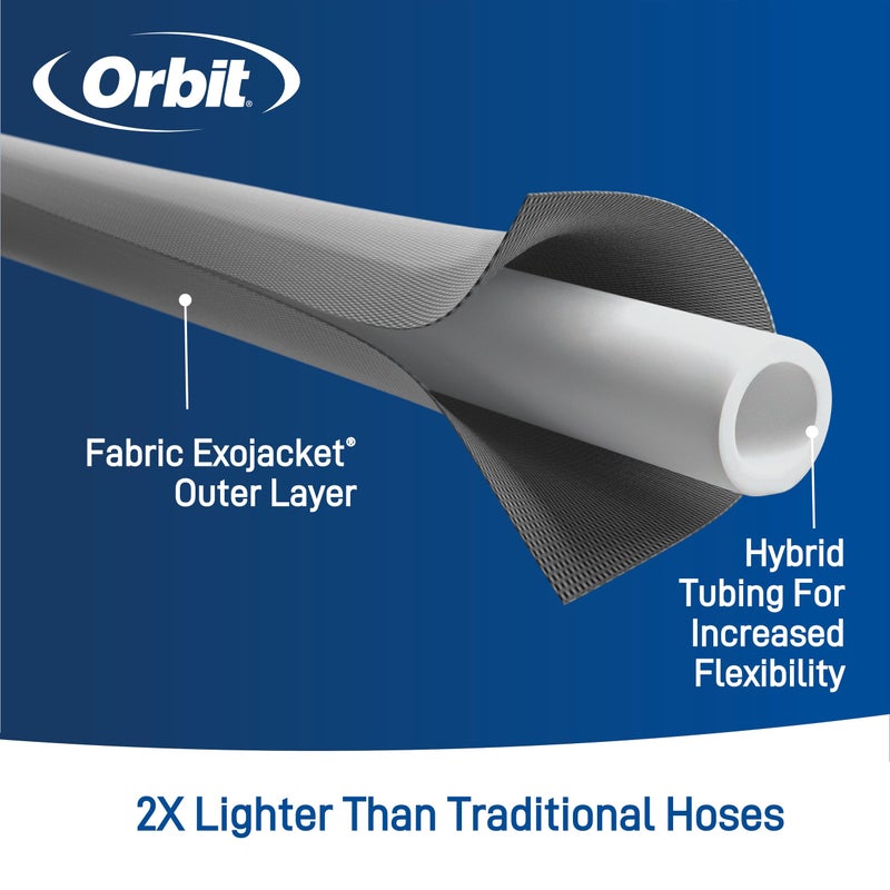 Orbit 33180 ExoJacket Fabric Garden Hose - Heavy-Duty Water Hose (100-Foot x 5/8-Inch) - Image 4