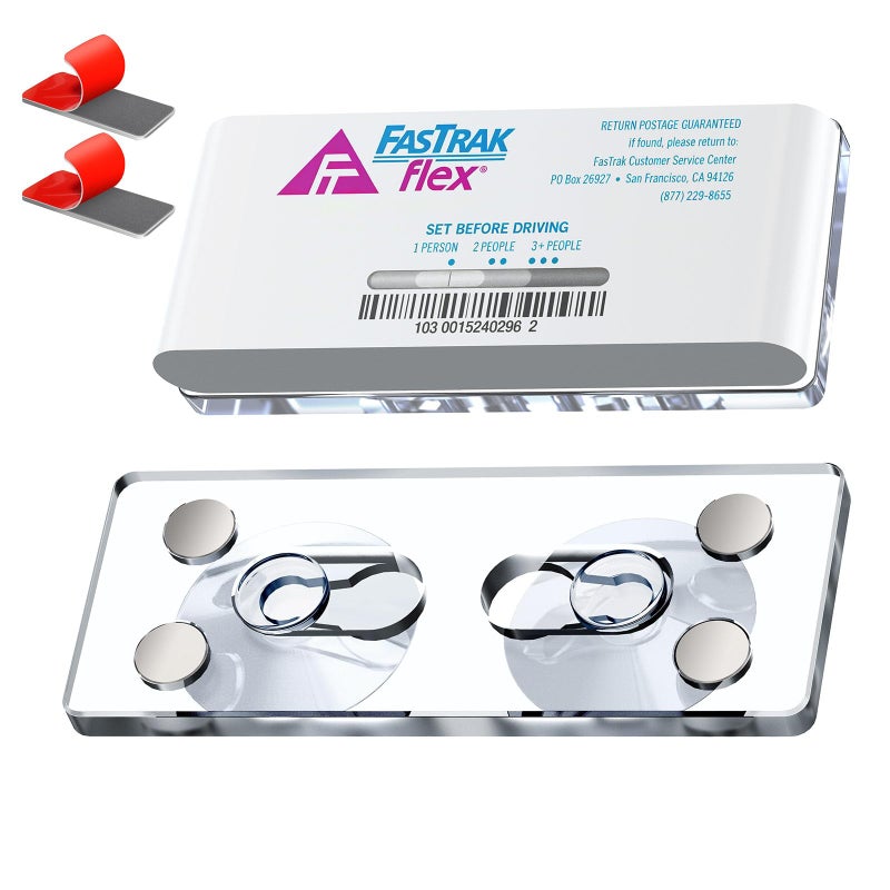 SiLiANK Magnetic FasTrak Flex Holder for Windshield Custom Fit for FasTrak FasTrak Flex Transponders UV Heat Resistant Easy ToolFree Installation Clean NoResidue Removal - Image 3