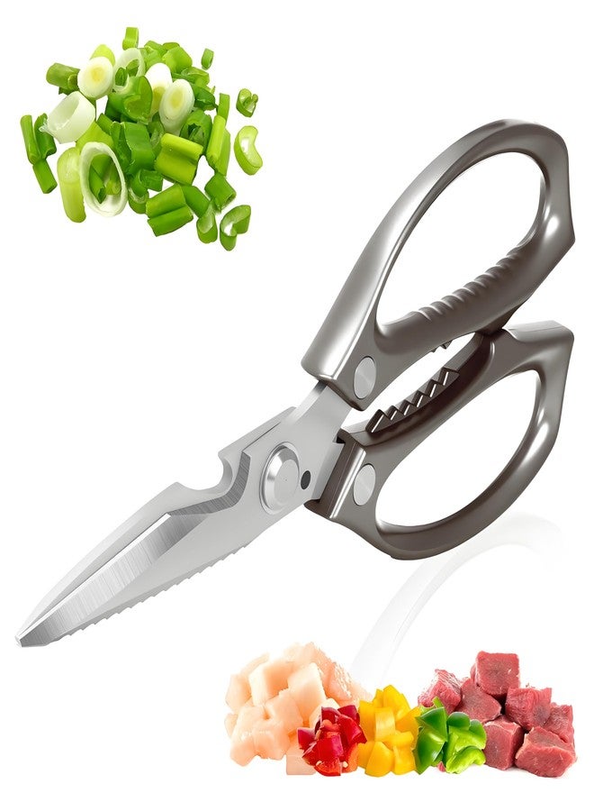 Honsen Kitchen Scissors, All Purpose，Ultra Sharp Meat Scissors，Heavy Duty Cooking Scissor，Dishwash Safe Stainless Steel Kitchen Shears for Food, Chicken Bones, Turkey - Image 1