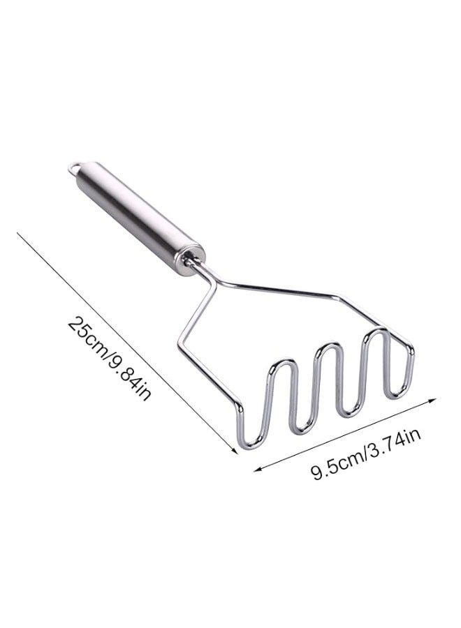 ZCM-HAPPY Stainless Steel Potato Masher Silver - Image 2