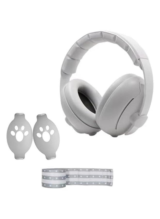 HOOKOR Baby Ear Defender for Babies and Toddlers up to 36 Months,Noise Reduction Earmuffs,Soft Adjustable Headband Toddlers,Comfortable Kids Headphones Against Hearing Damage Improve Sleep  - Image 1