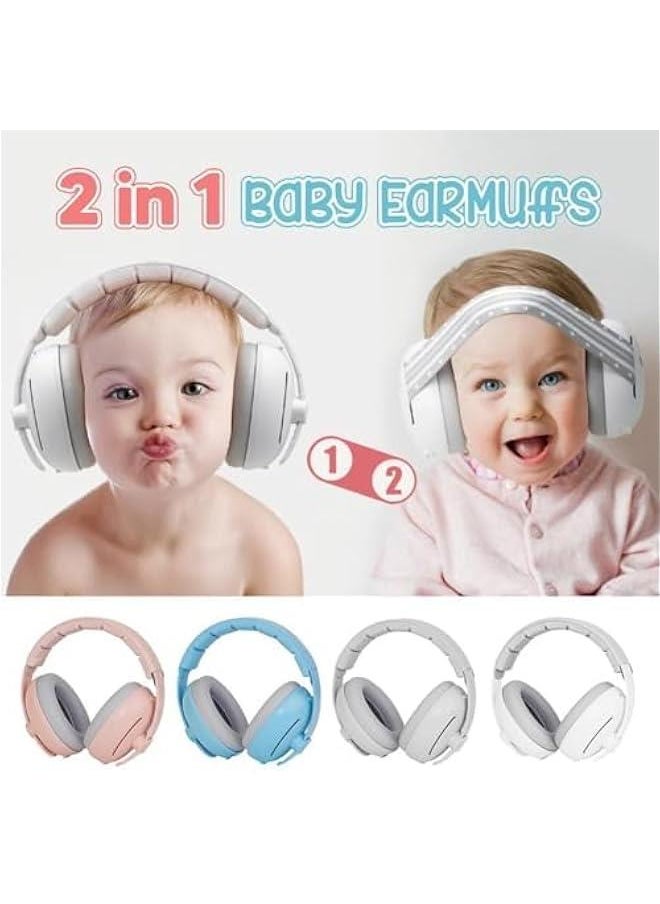 HOOKOR Baby Ear Defender for Babies and Toddlers up to 36 Months,Noise Reduction Earmuffs,Soft Adjustable Headband Toddlers,Comfortable Kids Headphones Against Hearing Damage Improve Sleep  - Image 2