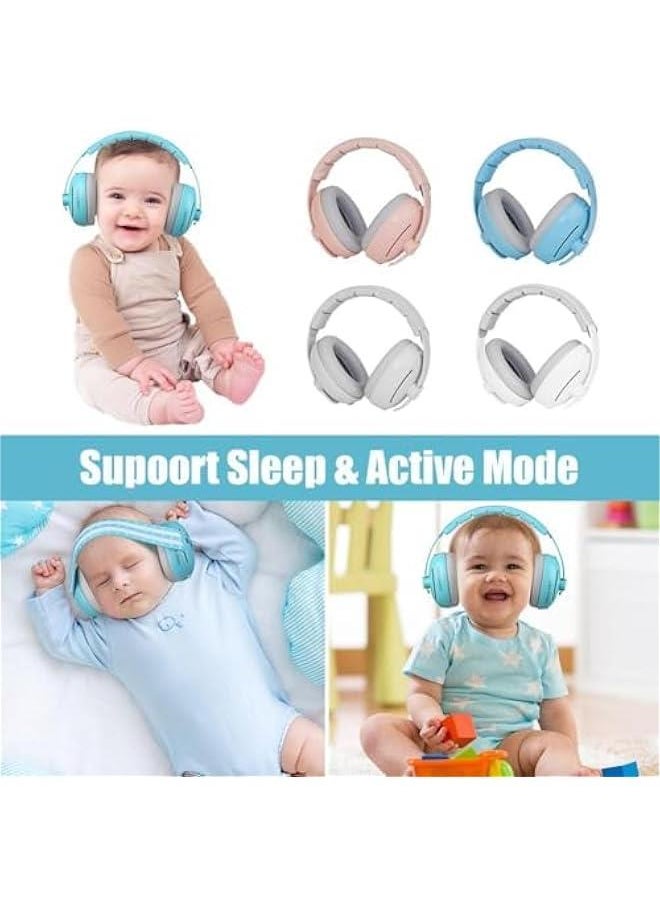 HOOKOR Baby Ear Defender for Babies and Toddlers up to 36 Months,Noise Reduction Earmuffs,Soft Adjustable Headband Toddlers,Comfortable Kids Headphones Against Hearing Damage Improve Sleep  - Image 4