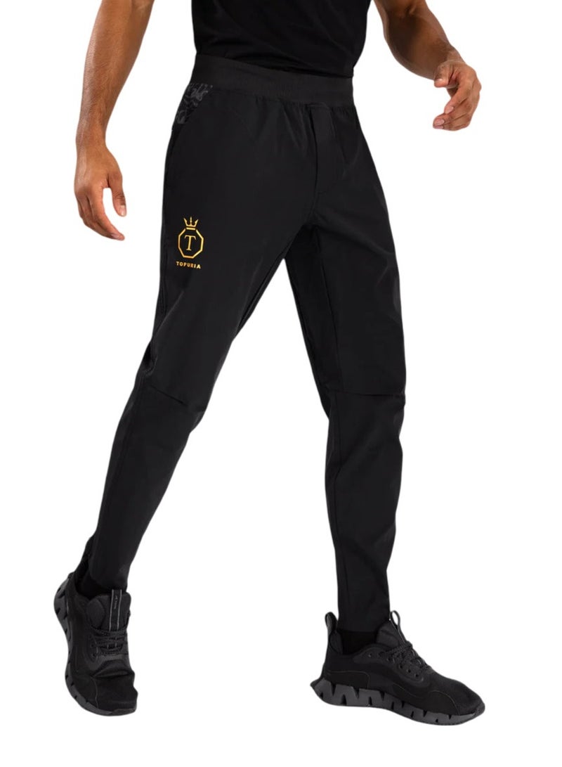 VENUM Unmatched Topuria Edition Joggers Black/Gold - Image 2