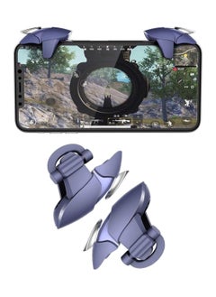 T I G O Mobile Controller Joystick Aim Button Tactile For iPhone & Android Smart Phone PUBG Call OF Duty Fortnite Rules of Survival Game Pad Shoulders Triggers L1 R1 1 Pair with a pair of Gloves  - Image 1