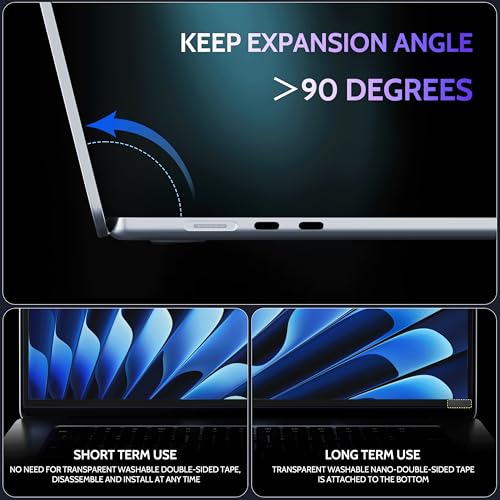 Peslv Magnetic Anti Blue Light Screen Protector for MacBook Pro 16 Inch (2021-2025, M1, M2, M3, M4), Removable Glare Filter for 16.2" Mac Laptop Computer - Image 4