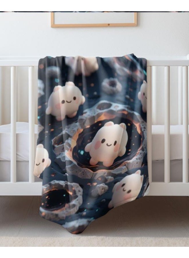 general Baby and children's cartoon flannel thin blanket (warm and comfortable, suitable for sleep, game use) 70cm*100cm