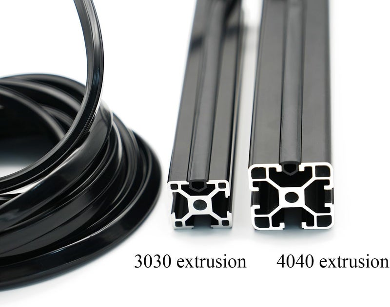Iverntech 10 Meters Black Dust Protection Soft Cover Seal Dustproof Strip for 30/40 Series 8mm Slot Aluminum Profile Extrustion - Image 3