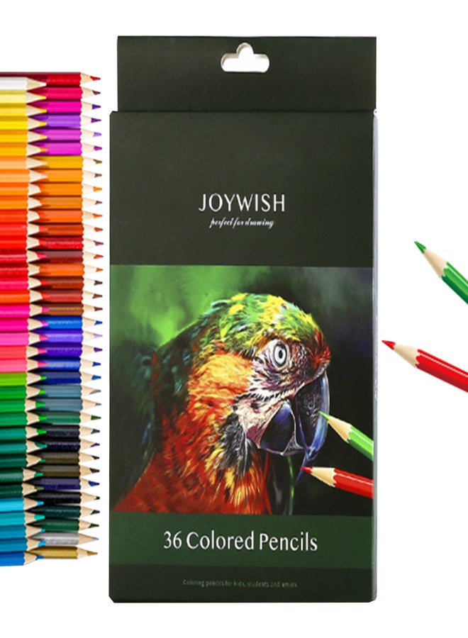 رغبة سعيدة مجموعة أقلام تلوين زيتية احترافية من JOYWISH 12/18/24/36/48/72، مناسبة للطلاب والأطفال والبالغين والفنانين للرسم والكتابة وكتب التلوين - Image 1