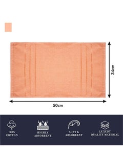 Kuber Industries Face Towel | Cotton Towels For Facewash | Towels For Daily Use | Workout Hand Towel | Lining Design | 14X21 Inch | Pack Of 5 | Multi  - Image 3