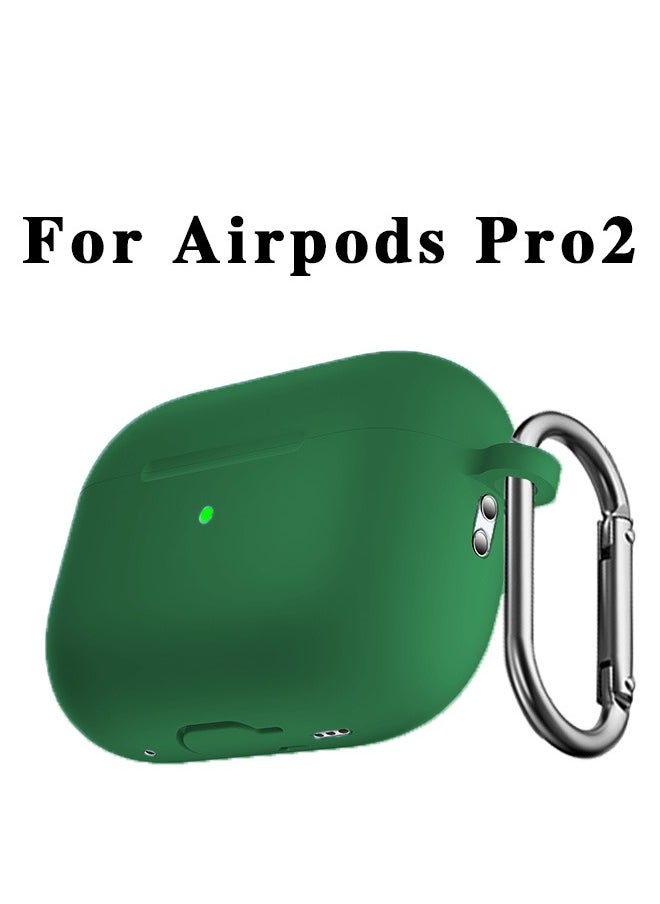Generic - Apple AirPods Pro 2nd Generation Soft Silicone Case Cover Green - Image 1