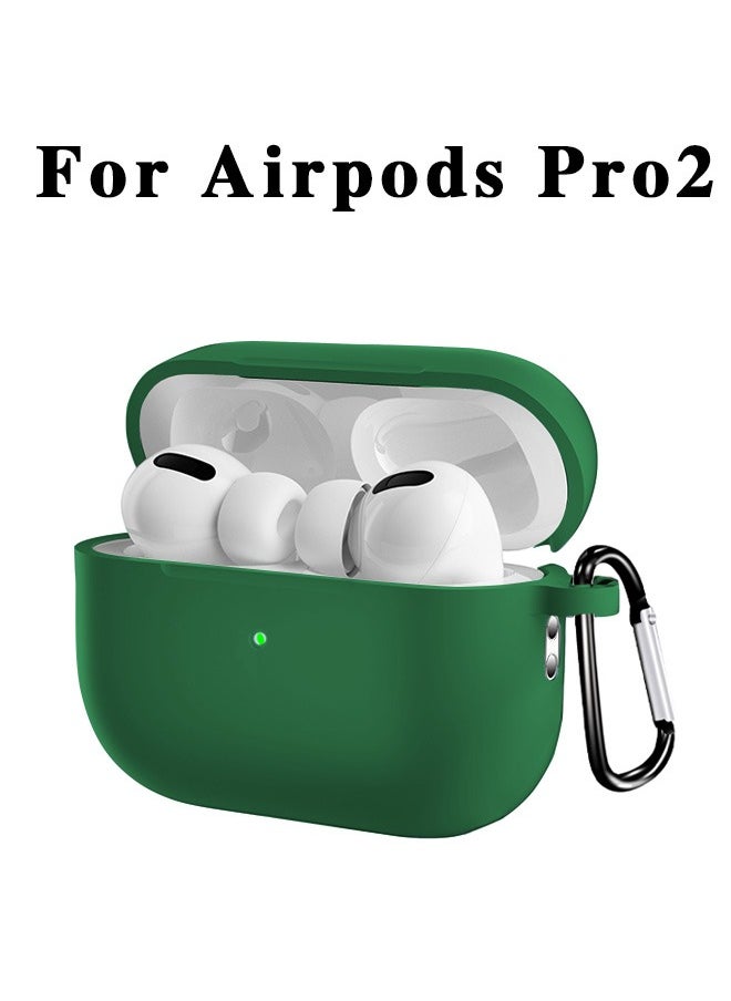 Generic - Apple AirPods Pro 2nd Generation Soft Silicone Case Cover Green - Image 1
