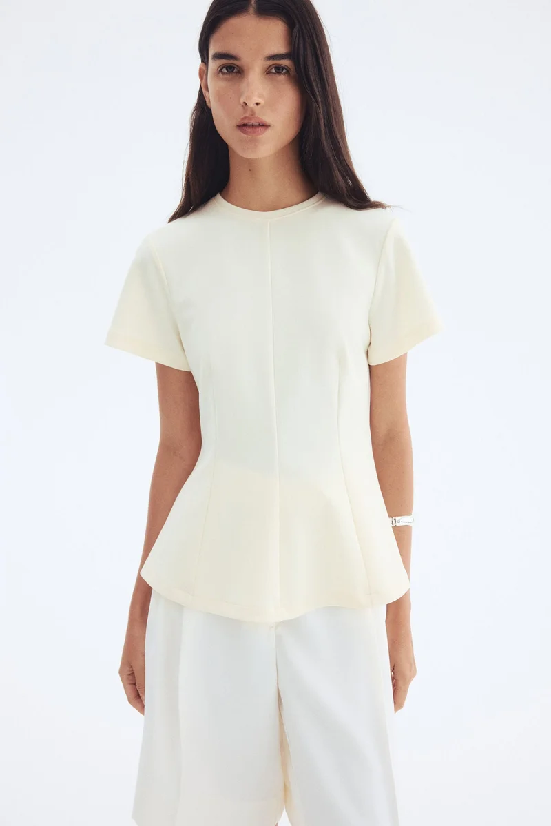 اتش اند ام بلوزة بخصر عملي