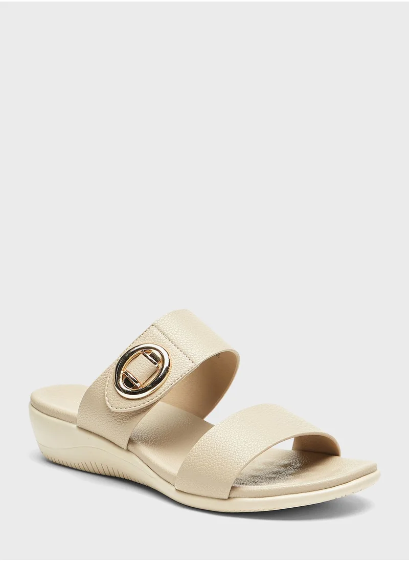 shoexpress Double Strap Wedge Sandals