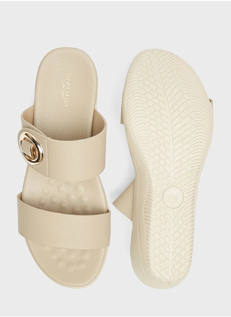 shoexpress Double Strap Wedge Sandals