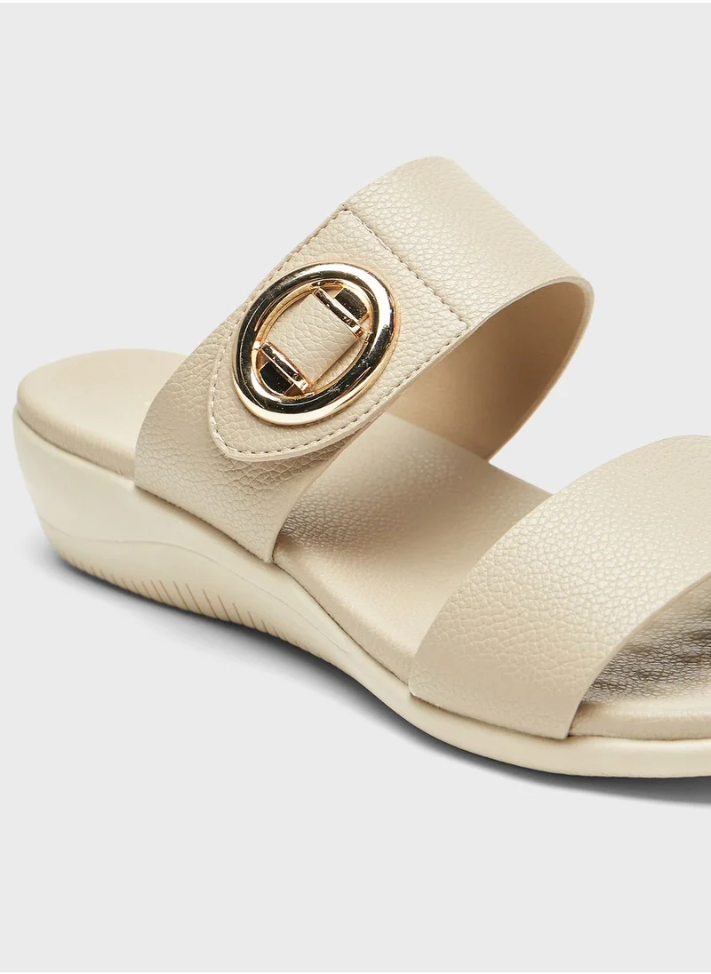 shoexpress Double Strap Wedge Sandals