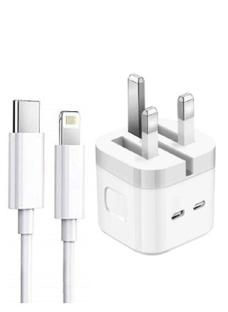 3 Pin Dual Port 35W USB-C Power Adapter With Cable for iPhone 14 / iPhone 14 Pro max 13 pro max 13 /12mini (iPhone USB-C Power Adapter) - pzsku/Z3FBB8FC5FFCF28180267Z/45/_/1702116644/7f0cb913-d508-459c-b904-a4848ad68169