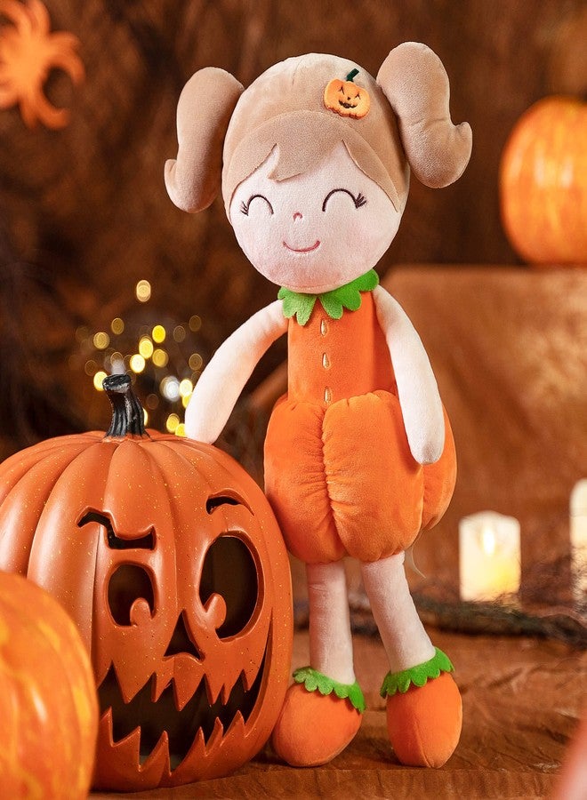 Gloveleya Dolls Halloween Pumpkin Baby Girl Gifts Plush Pumpkin Doll Soft Toys Orange 18 inches - Image 3