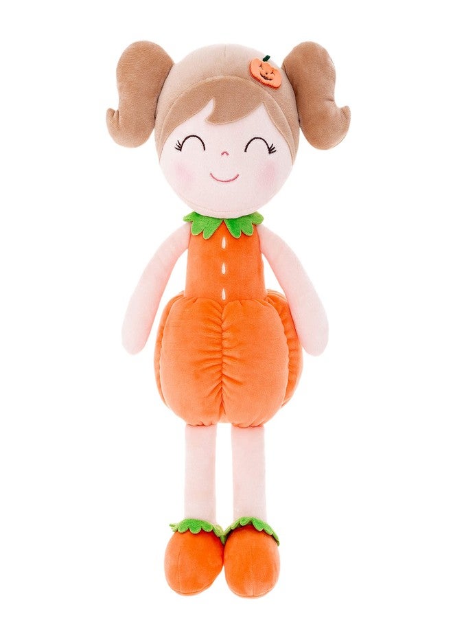 Gloveleya Dolls Halloween Pumpkin Baby Girl Gifts Plush Pumpkin Doll Soft Toys Orange 18 inches - Image 1