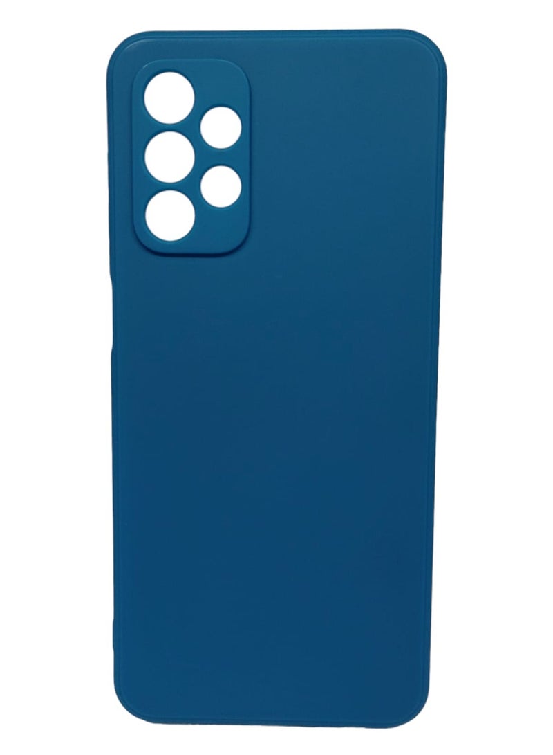 Blue Sky Compatible with Samsung Galaxy A73 Case Liquid Silicone Case Full Body Protective Cover Shockproof Slim Phone Case Anti-Scratch Soft Microfiber Lining - Image 1