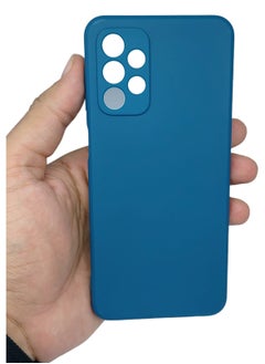 Blue Sky Compatible with Samsung Galaxy A73 Case Liquid Silicone Case Full Body Protective Cover Shockproof Slim Phone Case Anti-Scratch Soft Microfiber Lining  - Image 4
