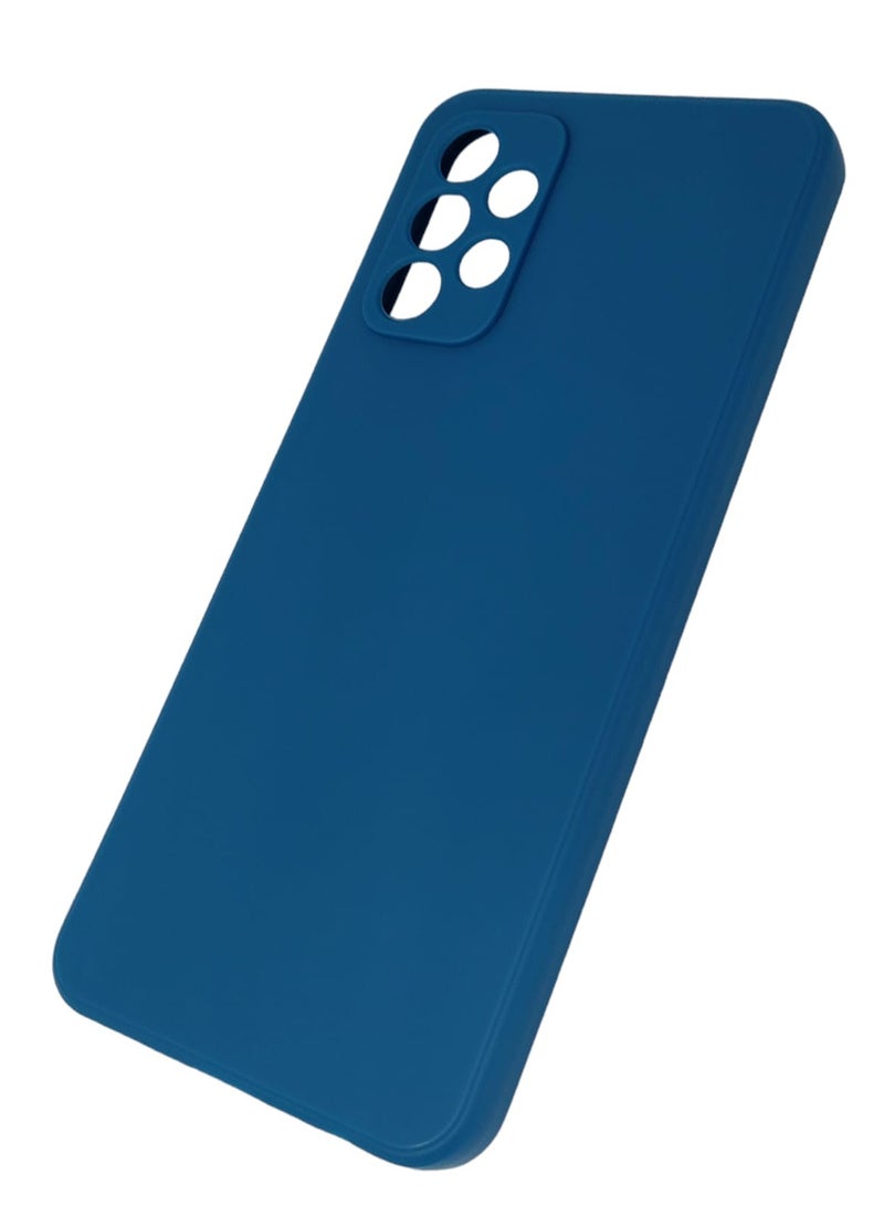 Blue Sky Compatible with Samsung Galaxy A73 Case Liquid Silicone Case Full Body Protective Cover Shockproof Slim Phone Case Anti-Scratch Soft Microfiber Lining - Image 3