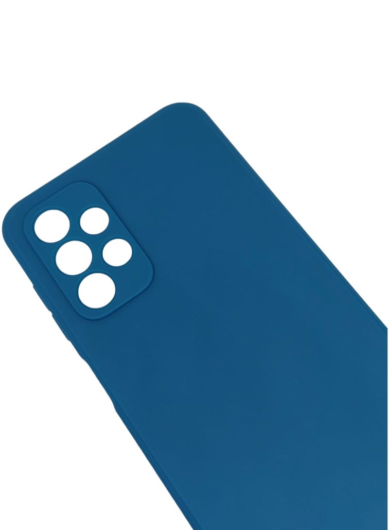 Blue Sky Compatible with Samsung Galaxy A73 Case Liquid Silicone Case Full Body Protective Cover Shockproof Slim Phone Case Anti-Scratch Soft Microfiber Lining - Image 2