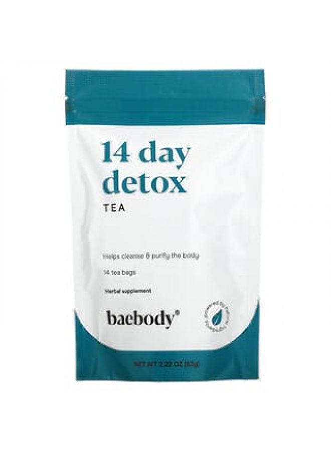 Baebody, 14 Day Detox Tea, 14 Tea Bags, 2.22 oz (63 g)