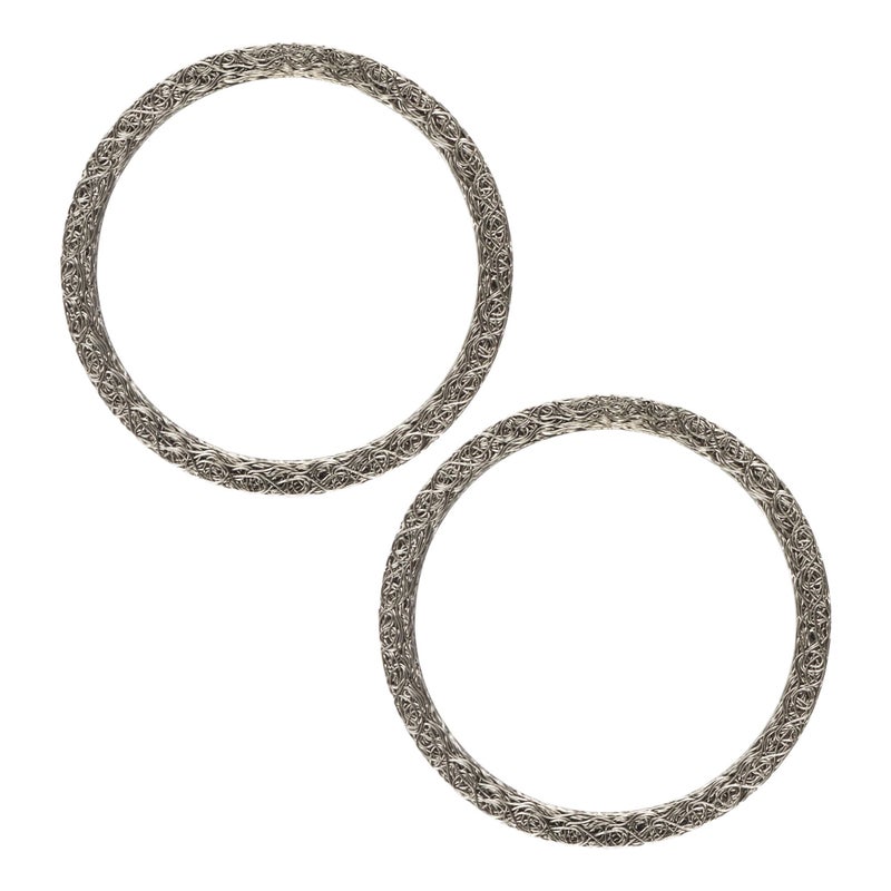 hoylty Exhaust Port Gasket Fits 19842024 Steel Mesh Style Crush Seal Exhaust Port for Replace 1704898 Gaskets 2pcs - Image 3