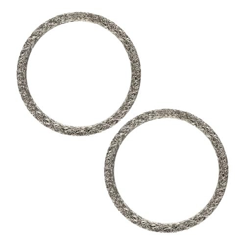 hoylty Exhaust Port Gasket Fits 19842024 Steel Mesh Style Crush Seal Exhaust Port for Replace 1704898 Gaskets 2pcs - Image 1