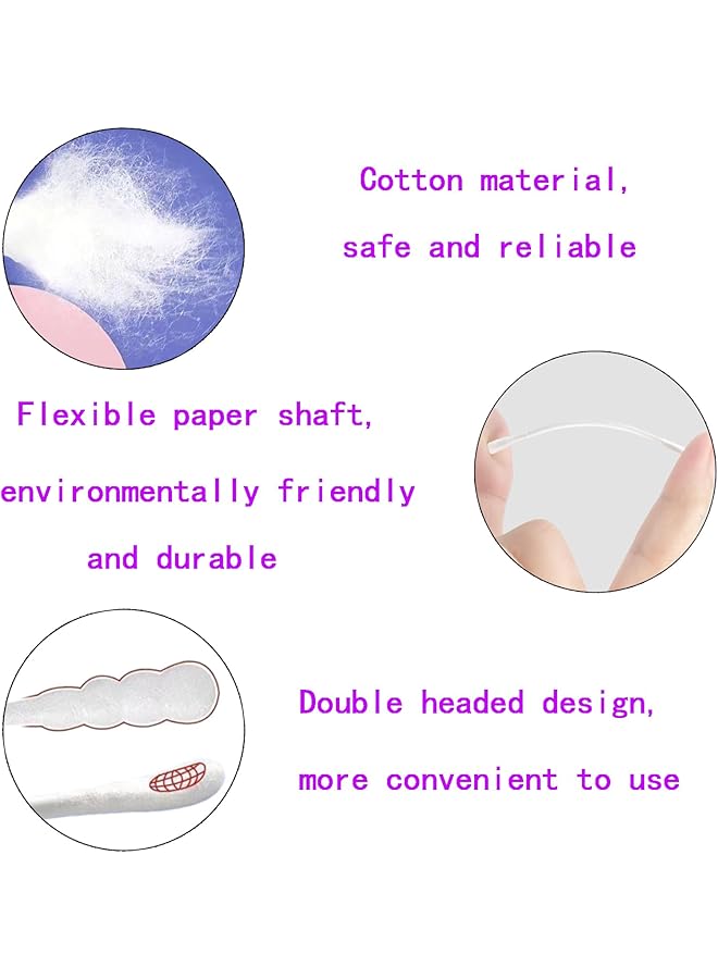 Duomama 200Pcs Biodegradable Baby Cotton Swabs Double Headed Design For Safe Ear & Nose Cleaning Gentle & Effective - Image 5