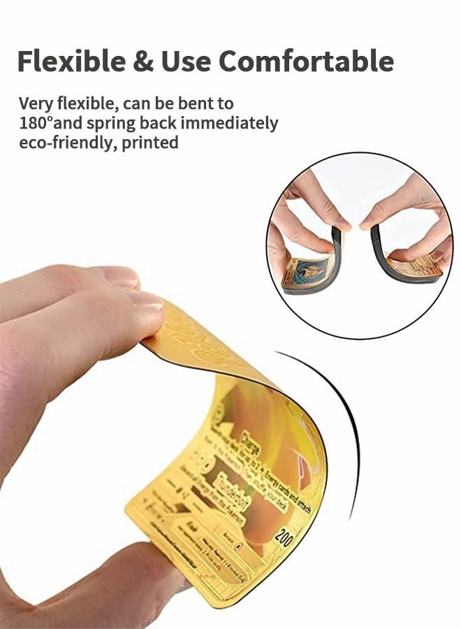 PYEBE 55 Pack Gold Foil Cards Pokemon Cards Pokemon Cards Pokemon Board Game Rare Gold Cards V-Series Card Collection - Image 4