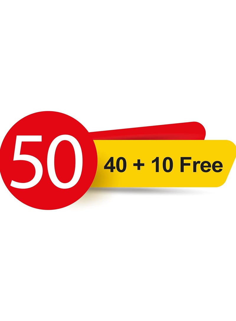 وايت 6 عبوه من مناديل بيضاء مضادة للبكتيريا متعددة الاستخدامات ٥٠ منديلًا رائحة منعشة ونظيفة برائحة الليمون والليمون الحامض المنعشة. - Image 2