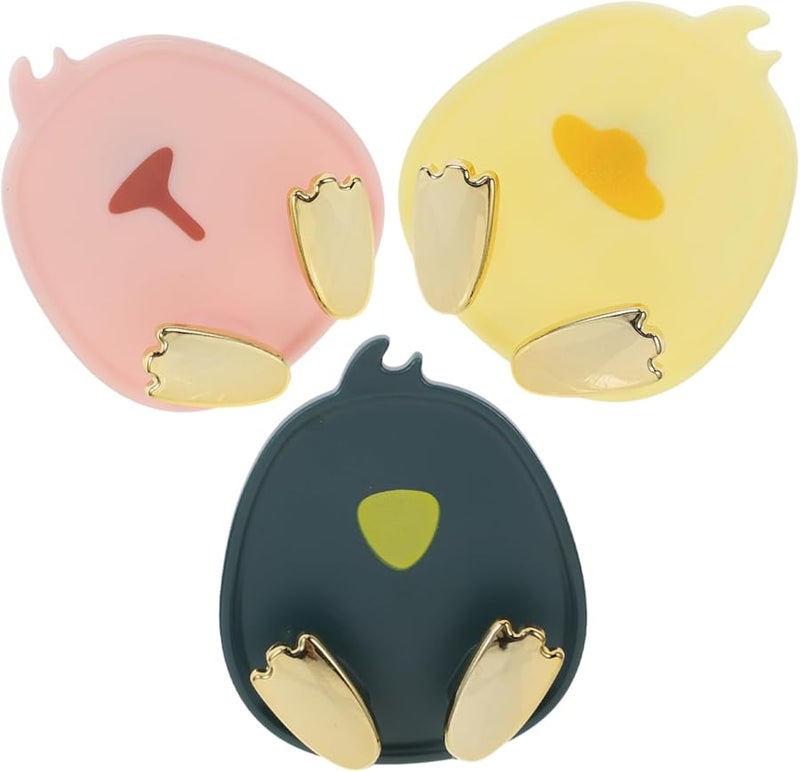 3 قطع من خطافات الحيوانات اللاصقة القوية للجدران بدون حفر للمعاطف والشنط والمناشف - Image 1