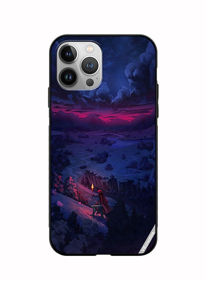 VR CREATIVE Protective Case Cover For Apple iPhone 11 Pro Person Walking On Mountain Design Multicolour - Image 1