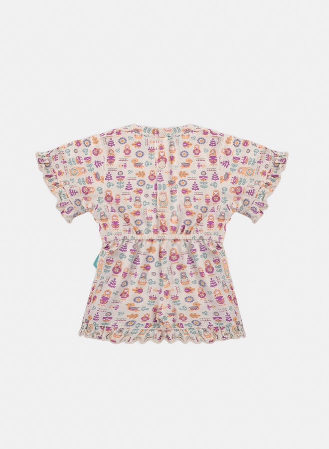 Junior Baby Girls Printed Jumpsuit  - Image 2
