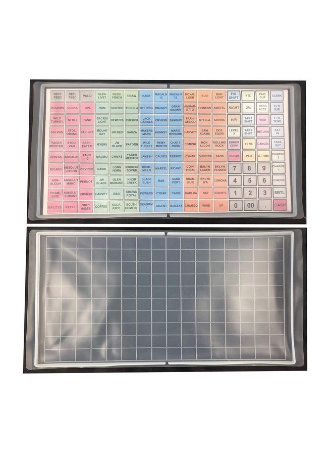 SAM4s Er5200M Sps520Ft Sps530Ft Ser7000 Sap530Ft / Flat Keyboard Cover Silicone Cash Register Protective Wet Cover Overlay Wet Cover Er5200M  - Image 1