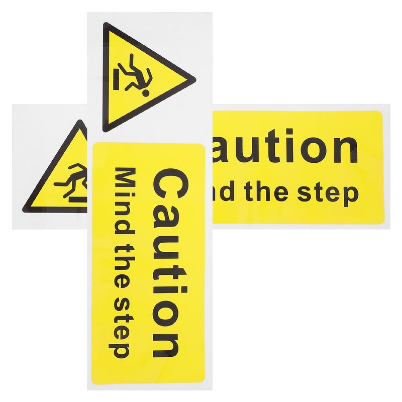 2 Pcs Self Adhesive Floor Safety Sign For Indoor Stairs Caution Watch Your Step Sticker Warning Decal For Workplace Safety - Image 5