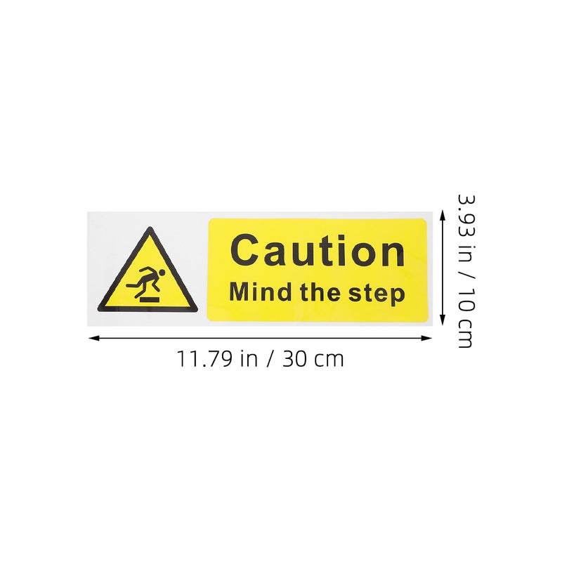 2 Pcs Self Adhesive Floor Safety Sign For Indoor Stairs Caution Watch Your Step Sticker Warning Decal For Workplace Safety - Image 4