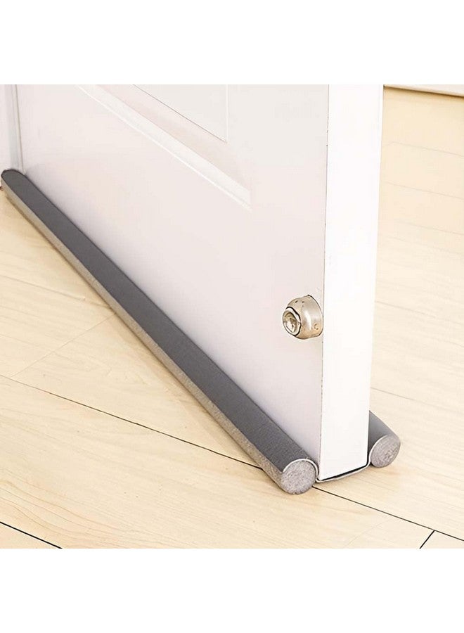 Volo VOLO Vinyl Sound-Proof Reduce Noise Energy Saving Weather Stripping Under Door Twin Draft Stopper - Pack of 2 (36 Inch, Grey)  - Image 1
