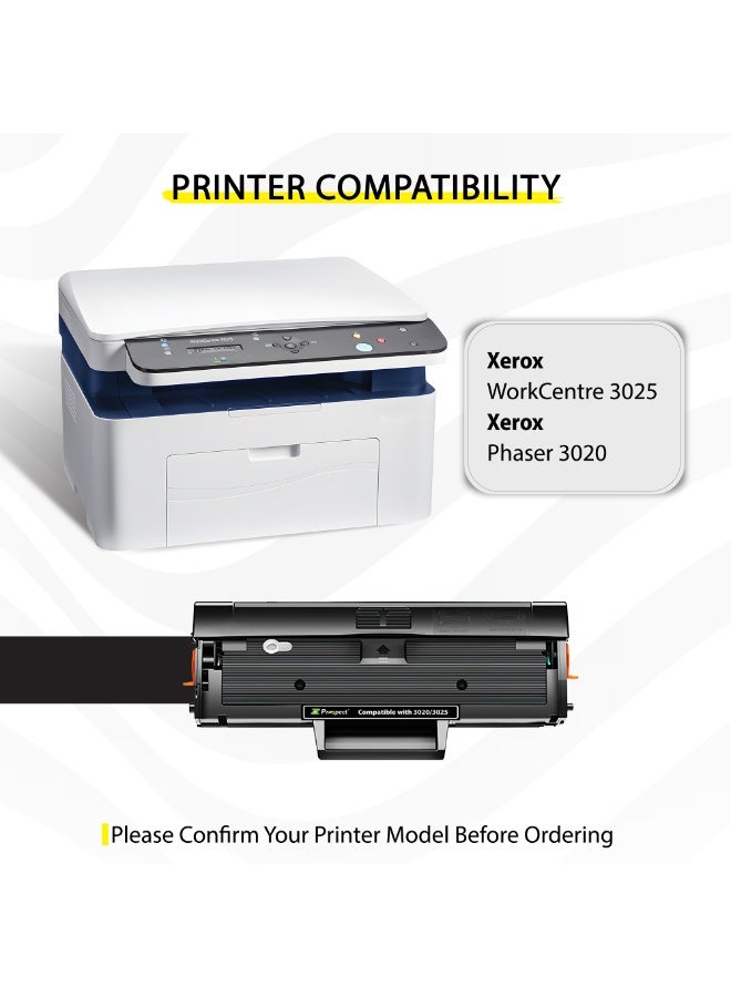 Prospect Toner Cartridge 3020 & 3025 Black compatible with Xerox Printer LaserJet WorkCentre 3025 Phaser 3020  - Image 4