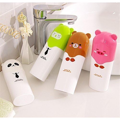 EAGEAN Plastic Anti Bacterial Toothbrush & Toothpaste Holder for Travel, Pack of 2 - Image 2