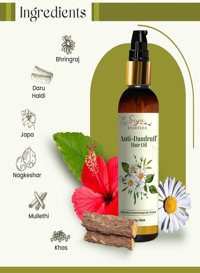 SiyaAyurveda Siya Ayurveda Anti-Dandruff Oil - Ayurvedic Dandruff Treatment for Healthy Scalp Flake-Free Hair, Dandruff Control Oil, Pure & Natural Ingredients Pack 3 - Image 5