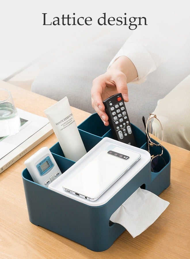 DUNISO Multifunctional desktop tissue storage box, makeup storage box, pen and watch storage box suitable for home, office, restaurant, RV - Image 5